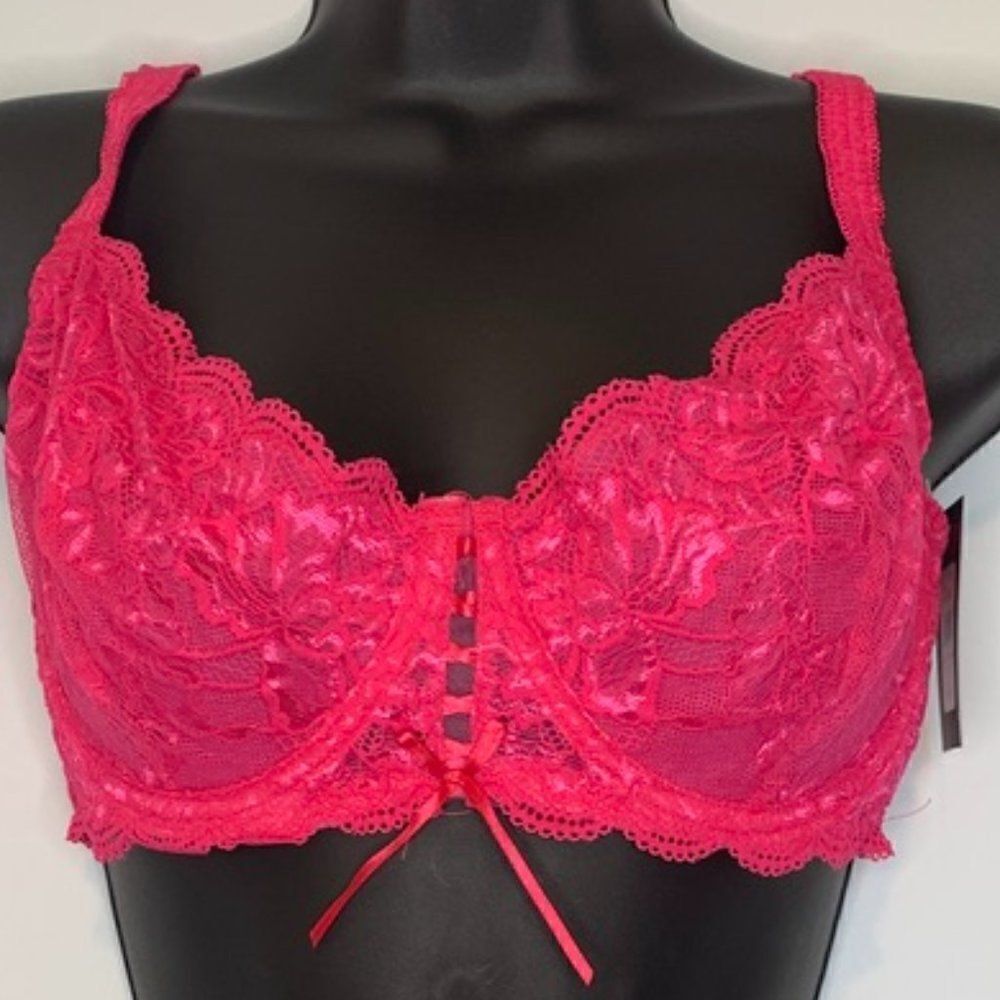 Frederick's of Hollywood Pink Lace Bra